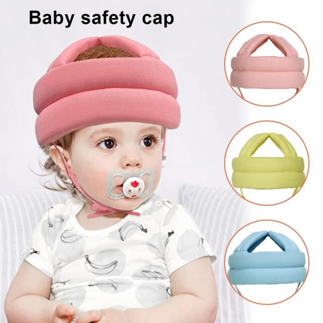 Baby Safety Helmet – Soft & Breathable Cotton Hat for Crawling & Walking (6M–5Y) - Image 4