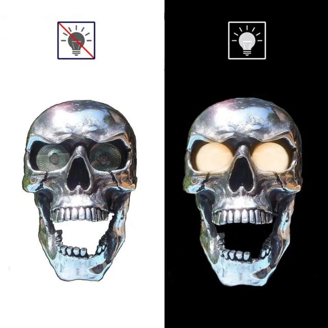 Retro Skull Motorcycle LED Headlight – Unique Front Lamp - Image 4