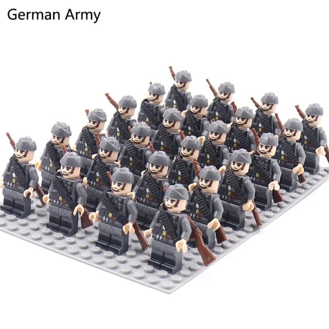 24-Piece Military Soldier Block Set with Weapons - Image 8