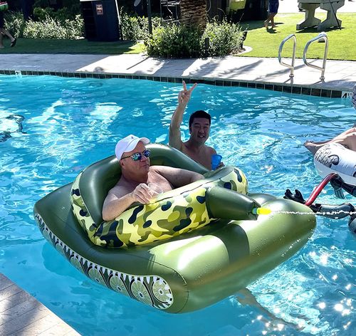 Pool Punisher Inflatable Tank Pool Float Pool Toys Pool Inflatables Swimming Pool Float photo review
