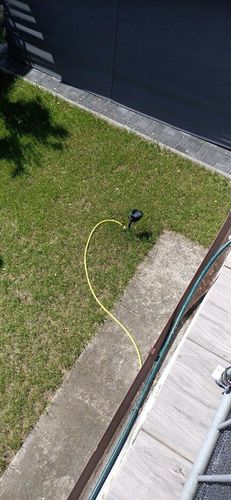 Solar Motion-Activated Sprinkler Animal Repellent & Irrigation System photo review