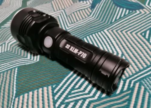 High Power XHP70 LED Tactical Flashlight USB Rechargeable photo review