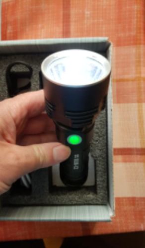 High Power XHP70 LED Tactical Flashlight USB Rechargeable photo review