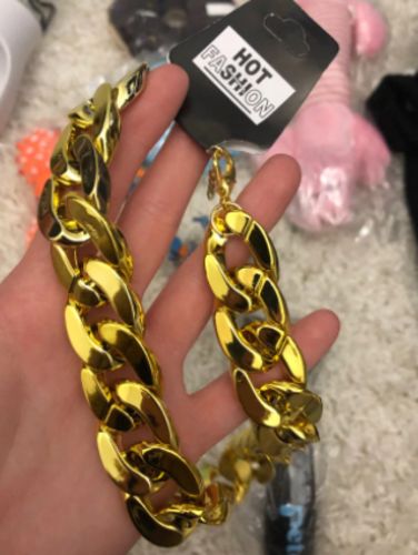 Hip Hop Dog Collar Chain for Small Pets (15 Inches) photo review