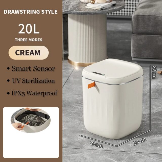 Smart Trash Can With Lid For Bedroom And Living Room - Image 5