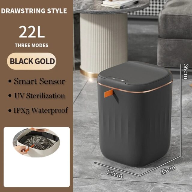 Smart Trash Can With Lid For Bedroom And Living Room - Image 6