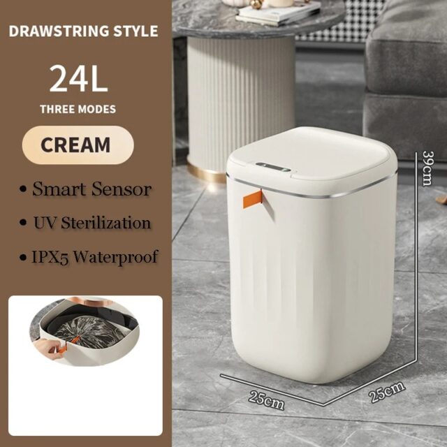 Smart Trash Can With Lid For Bedroom And Living Room - Image 7