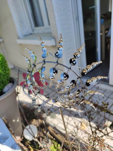 Wind Powered Kinetic Sculpture(12.2inx12.2in) photo review